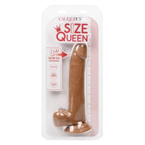 Size Queen 8in Brown