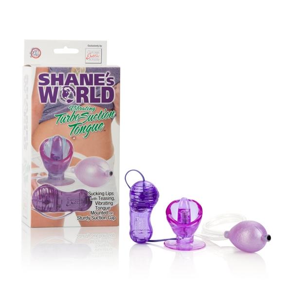 Vibrating Turbo Suction Tongue Stimulator Purple