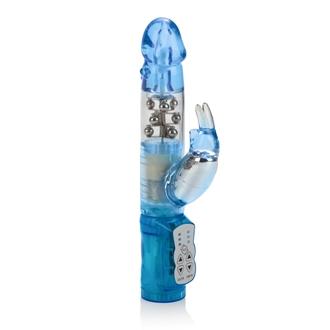 Waterproof Jack Rabbit Vibrator Blue