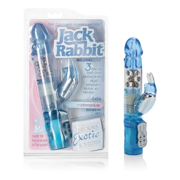 Waterproof Jack Rabbit Vibrator Blue