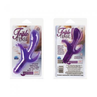 Triple Tease Purple Vibrator