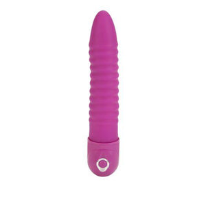 Power Stud Ribbed Pink Vibrator