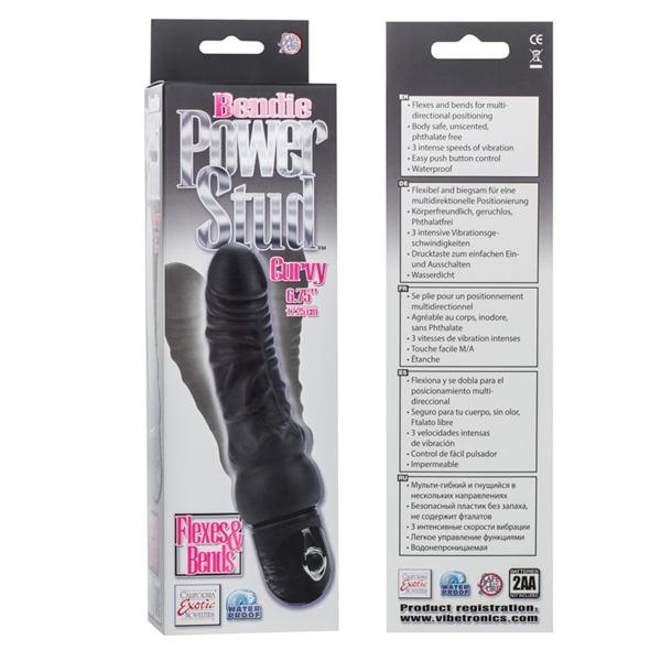 Bendie Power Stud Curvy Black Vibrator