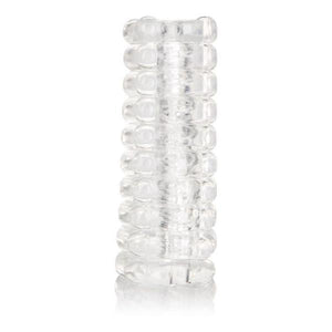 Ribbed Reversible Masturbation Stroker Clear