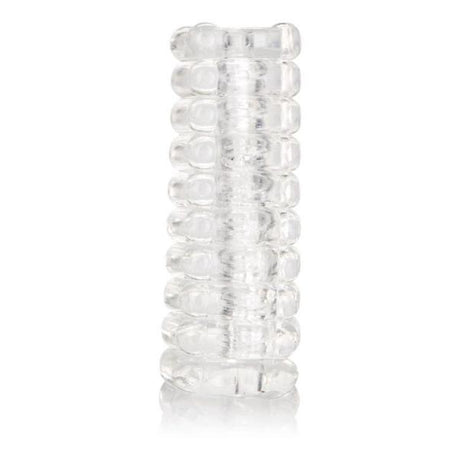 Ribbed Reversible Masturbation Stroker Clear