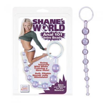 Shanes World 101 Intro Anal Beads 7.5 Inch Purple