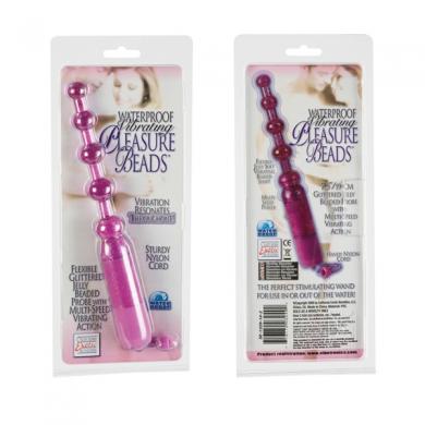 Waterproof Vibrating Anal Beads Purple