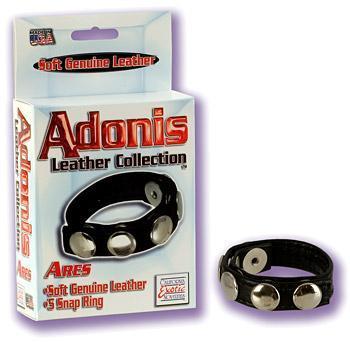 Adonis Leather Collection Ares 5 Snap Ring