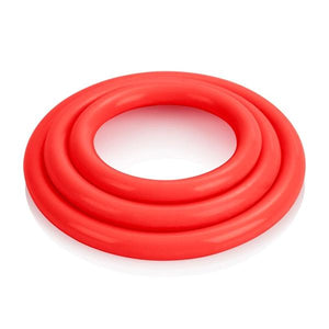 Tri Rings Red Cock Ring Set