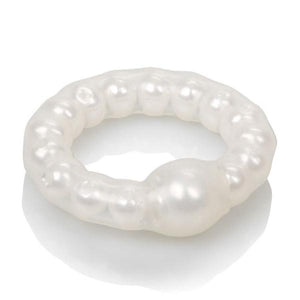 Pearl Beaded Prolong Cock Ring White