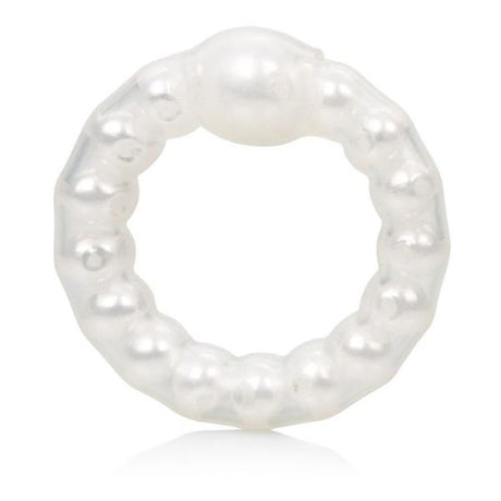 Pearl Beaded Prolong Cock Ring White