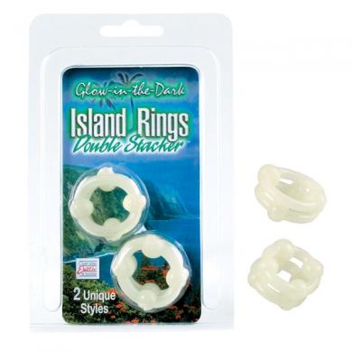 Island Double Stacker Rings Glow