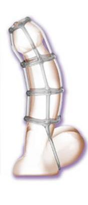 Cock Cage Enhancer 4.5 Inch Clear