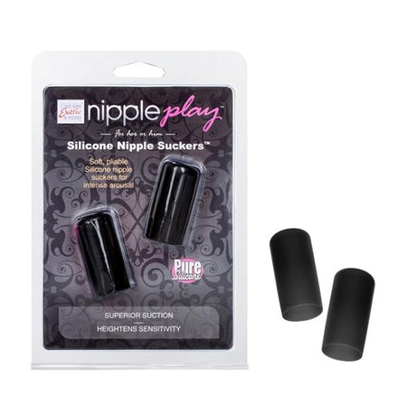 Nipple Suckers Silicone Black Unisex