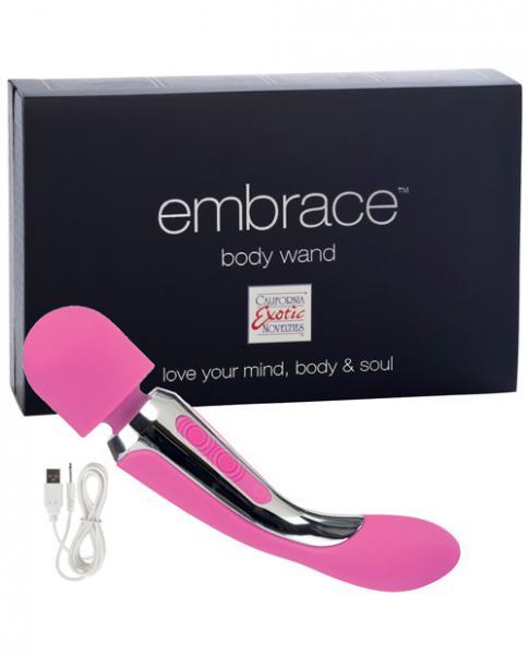 Embrace Rechargeable Silicone Body Wand Pink