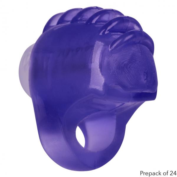 Foil Pack Vibrating Finger Teaser Purple 24pk