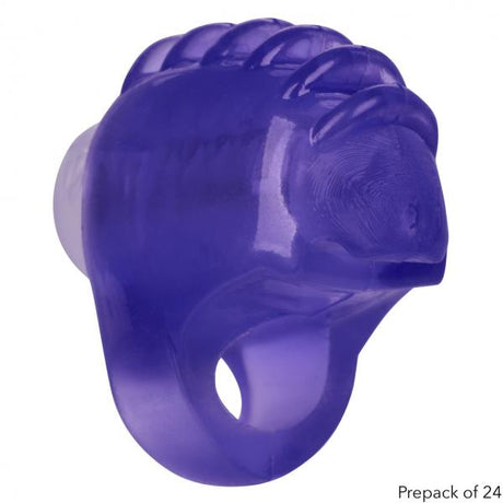 Foil Pack Vibrating Finger Teaser Purple 24pk