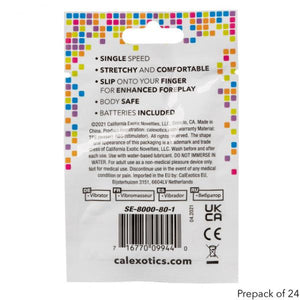 Foil Pack Vibrating Finger Teaser Blue 24pk