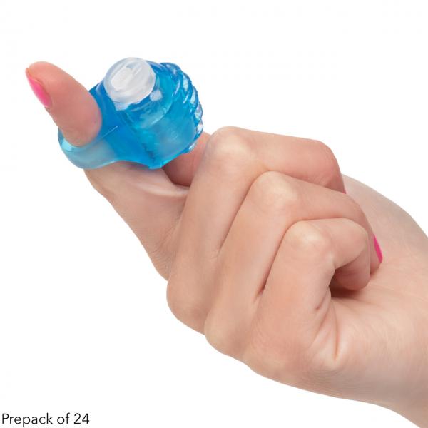 Foil Pack Vibrating Finger Teaser Blue 24pk
