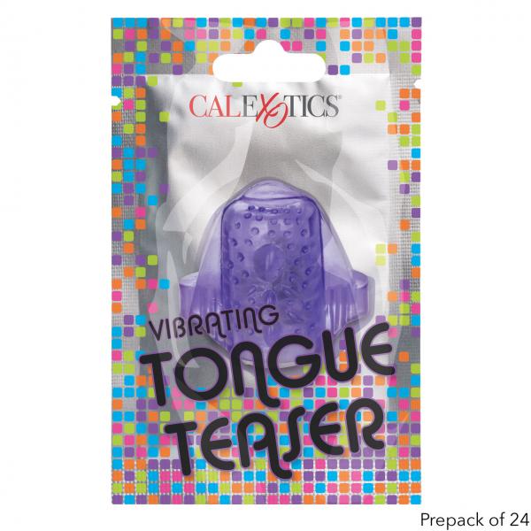 Foil Pack Vibrating Tongue Teaser Purple 24pk