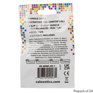 Foil Pack Vibrating Tongue Teaser Purple 24pk