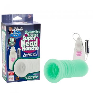 Sue Johanson Glow In The Dark Vibrating Super Head Honcho Masturbator