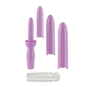 Dr. Laura Berman Intimate Basics Dilator Set Purple Dilator With 4 Sizes & Sleeve