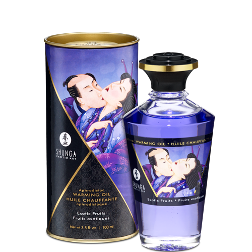 Shunga Warming Massage Oil Exotic Fruits 3.5 Fluid Ounces