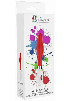 Athamas Ultra Soft Silicone 10 Speeds Red