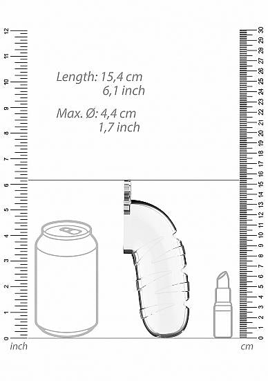 Mancage Model 17 Chastity 5.5 In Cage W/ Plug