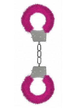 Ouch Beginners Handcuffs Furry Pink