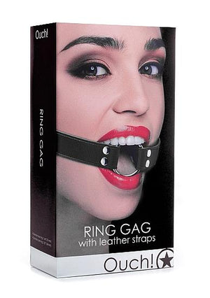 Ouch Ring Gag Black O/S