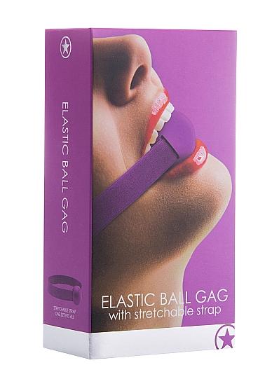 Elastic Ball Gag Purple