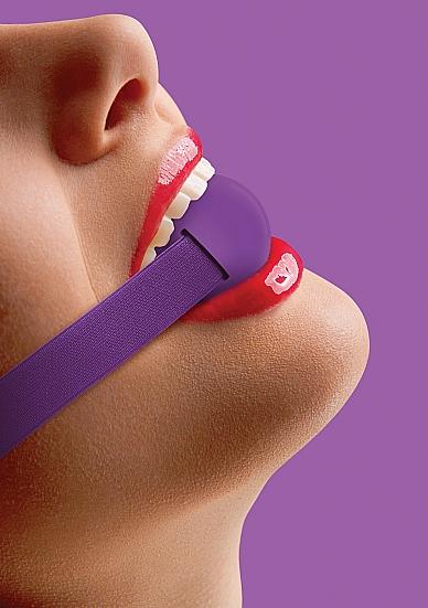 Elastic Ball Gag Purple