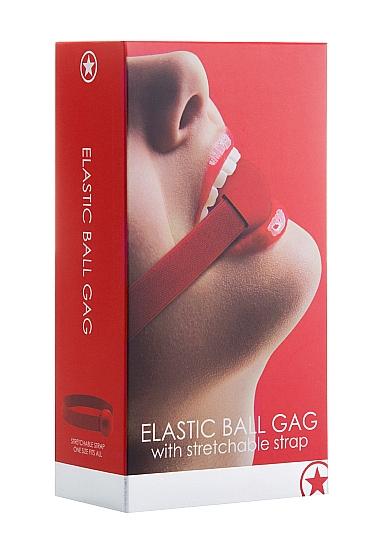 Elastic Ball Gag Red