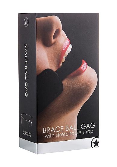 Ouch Brace Ball Gag Black O/S