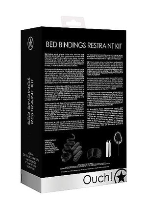 Ouch Bed Bindings Restraint Kit Black