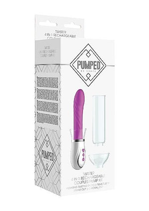 Twister 4 In 1 Rechargeable Couples Pump Kit Purple
