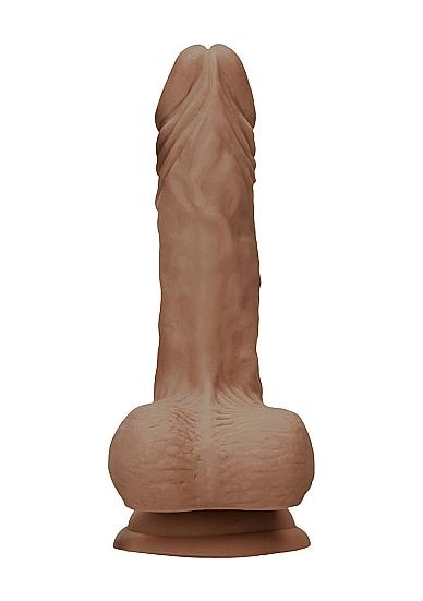 Realrock 8in Dong Tan W/ Testicles