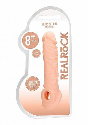 Realrock Penis Sleeve 8in Flesh