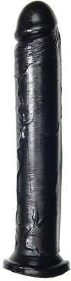 Cock With Suction Cup Black 10"