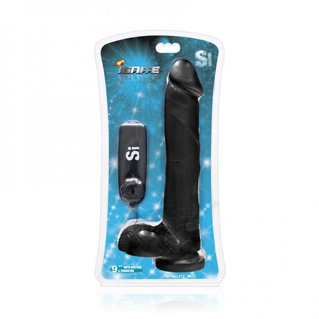 Cock With Balls Vibrating Egg & Suction Cup Black