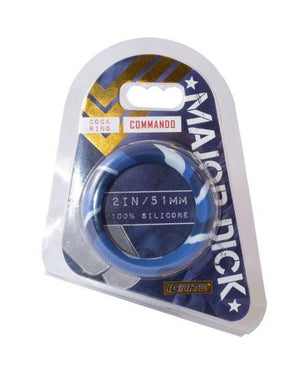 Major Dick Commando Silicone Donut Blue Camo 2.0 Inches