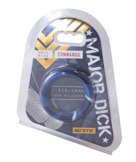 Major Dick Commando Silicone Donut Blue Camo 1.5 Inches