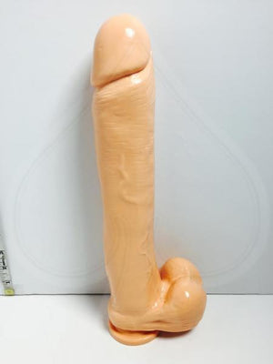 Exxxtreme Dong 14 Inches With Suction Cup Beige