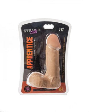 Apprentice Strap On Tools 6 Inches Dildo Beige