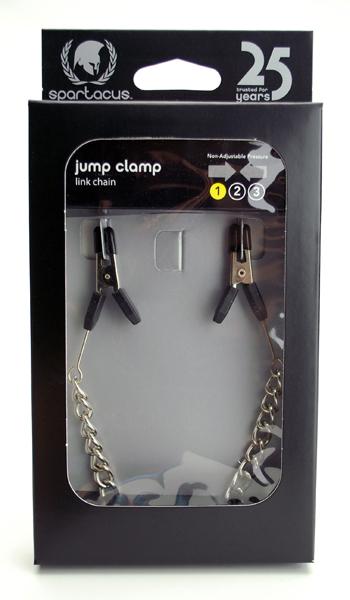 Endurance Jumper Cable Nipple Clamps With Link Chain Silver