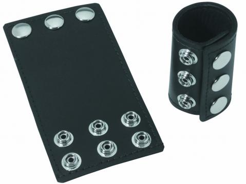 Ball Stretcher With Snaps 3 Inch Black