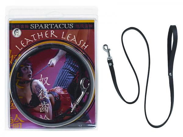 Extremeline Leather Leash 4 Ft Black