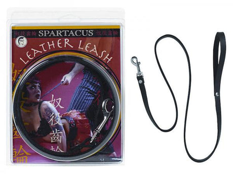 Extremeline Leather Leash 4 Ft Black